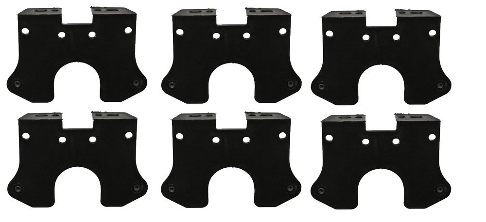 6 x Flatpoint 2 – Halter 90° „C“-Form – Aspöck Nr. 15-5321-207