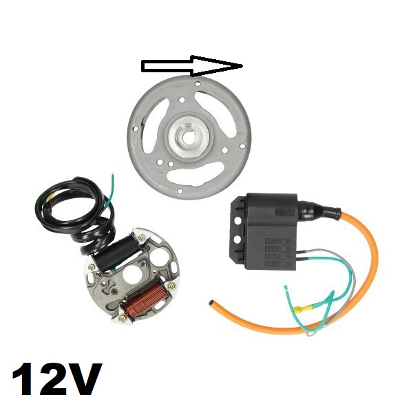 Kontaktlose 12V 35W Zündung rechtsdrehend für Hercules GT / KTM SM25