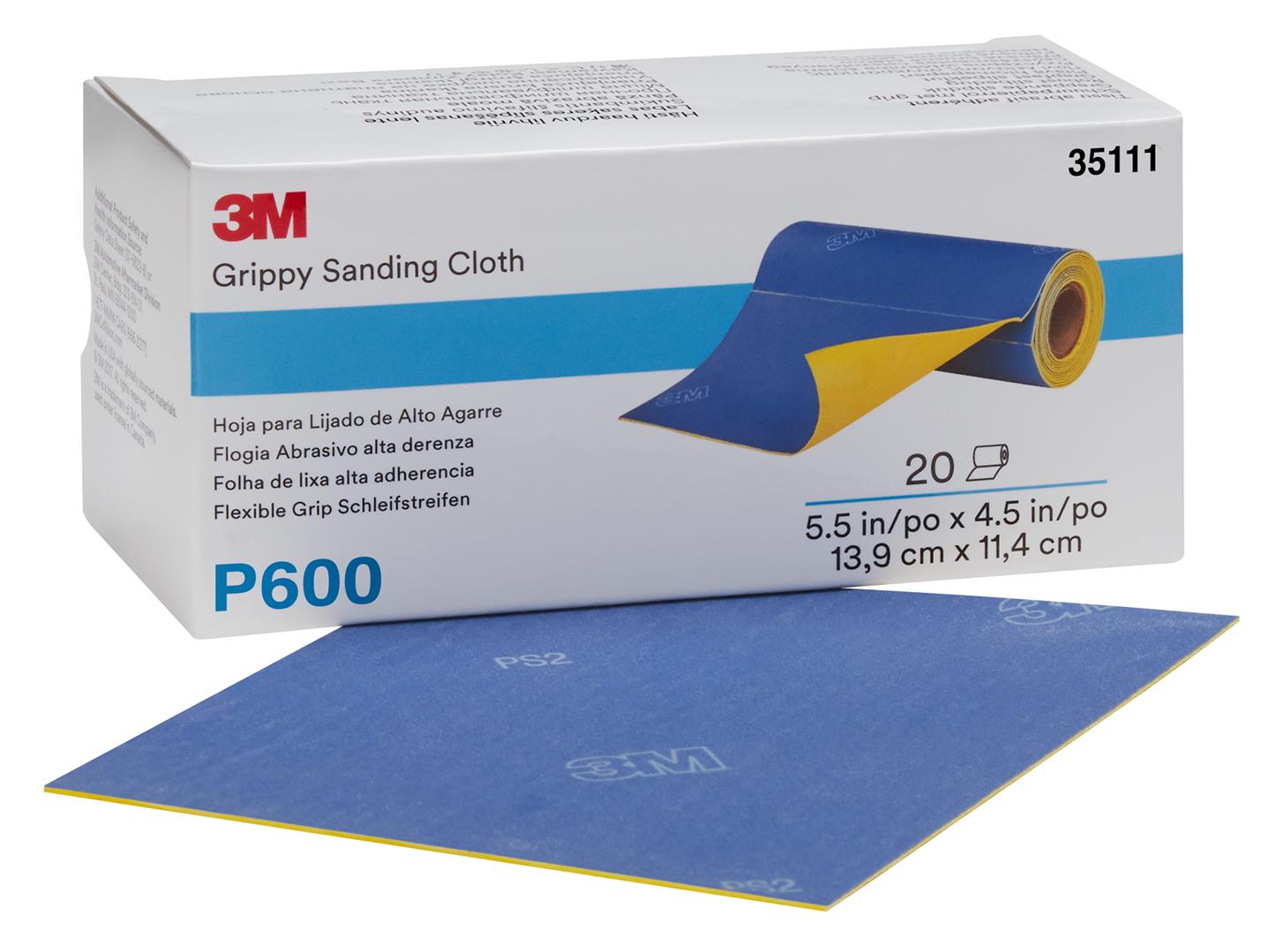 3M Flexible Grip Schleifstreifen 139 x 114 mm P600 (20Stk)