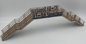 AT-BA Modellbau 1:32/1:24 Brücke mit Handlauf für 2 Fahrspuren