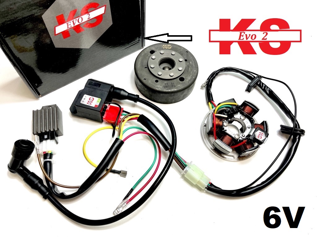 6V / 85Watt Kokusan EVO2 Stern Zündung Kontaktlos / für Sachs 505 und Sachs 50 Hercules