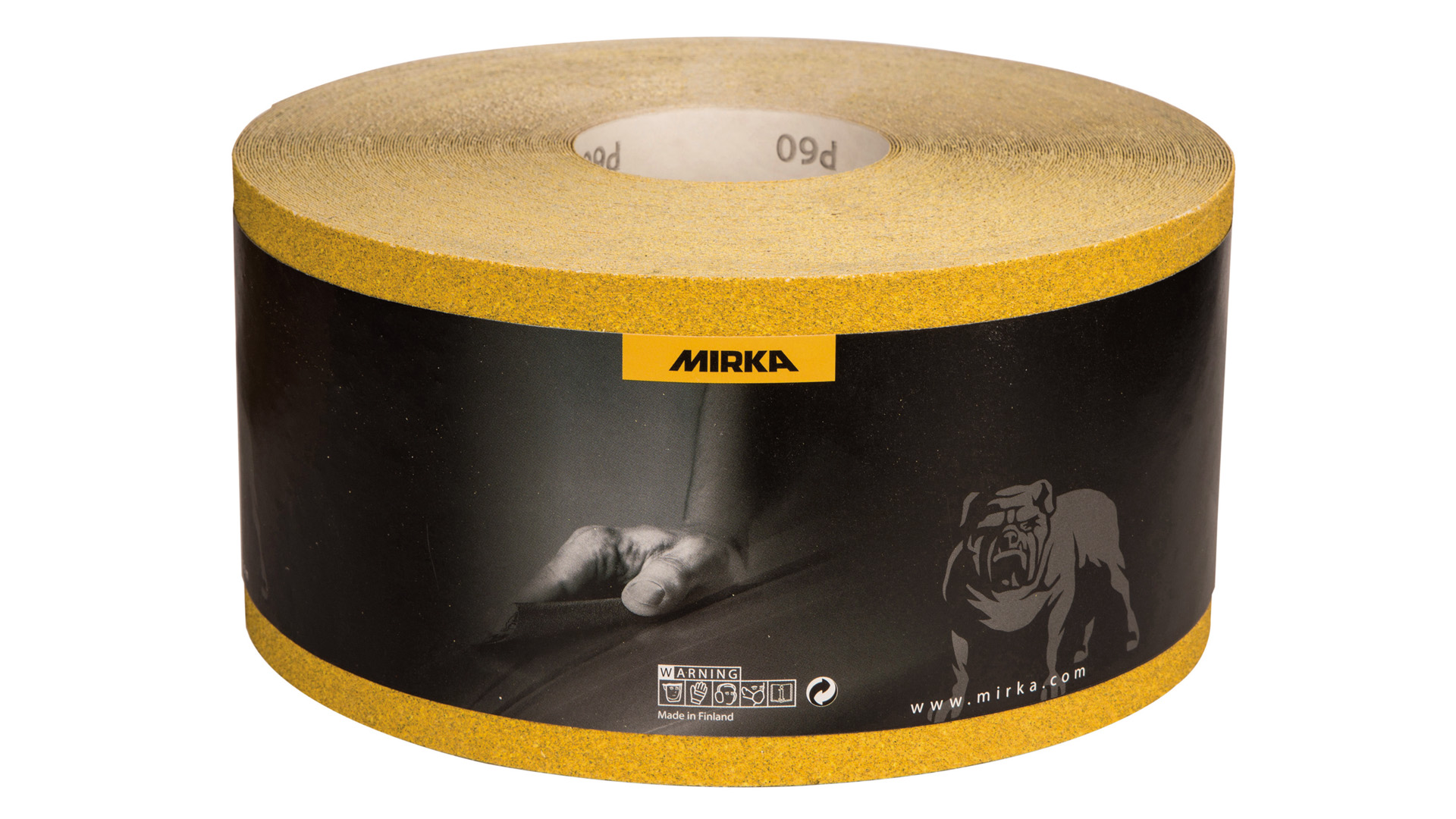 Mirka Gold Schleifpapier Rolle 115 mm x 50 m ohne Haftung