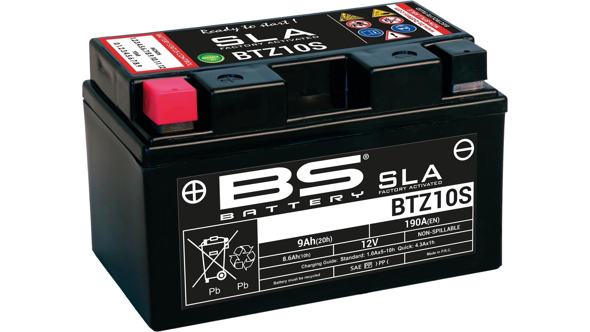 BS-Battery Batterie BS-Battery, SLA, versiegelt, Batterie /“YTZ10S-BS/“ ETN: 508 901 015