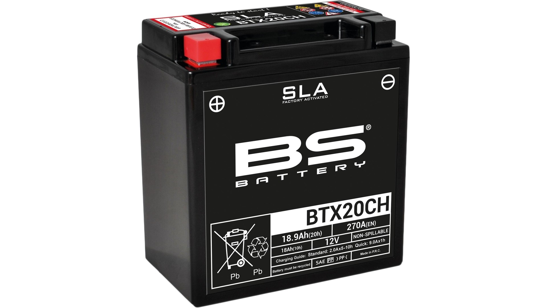 BS-Battery Batterie BS-Battery, SLA, versiegelt, Batterie /“YTX20CH-BS/“