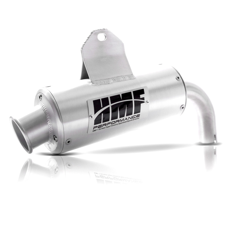 HMF Edelstahl Komplett Auspuff Performance Serie Turn Down Endkappe Chrom Polaris RZR 170 10-14