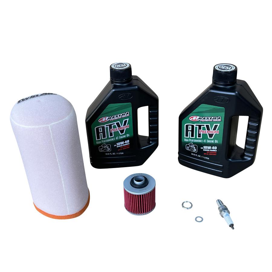 Kundendienst Kit 2l Öl MAXIMA + Filter Dichtringe Zündkerze Luftfilter für Quad ATV Yamaha YFM 700R-