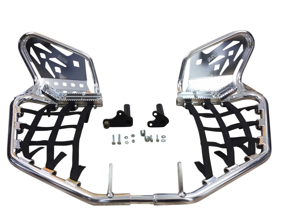 QuadSport Heelguard Nerfbars Silber Quad ATV Access Triton 450