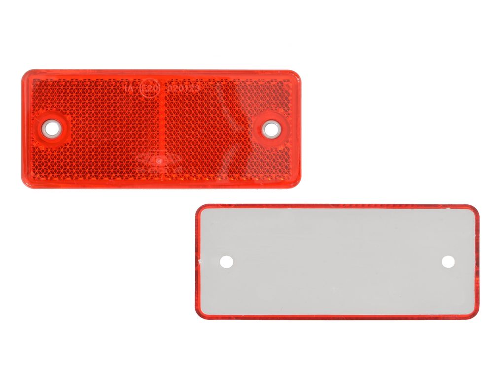 12 x Rückstrahler – Reflektor – schrauben – 90 x 40 mm – Rot – Prüfzeichen