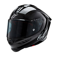 Alpinestars Supertech R10 Solid Helm schwarz glänzend