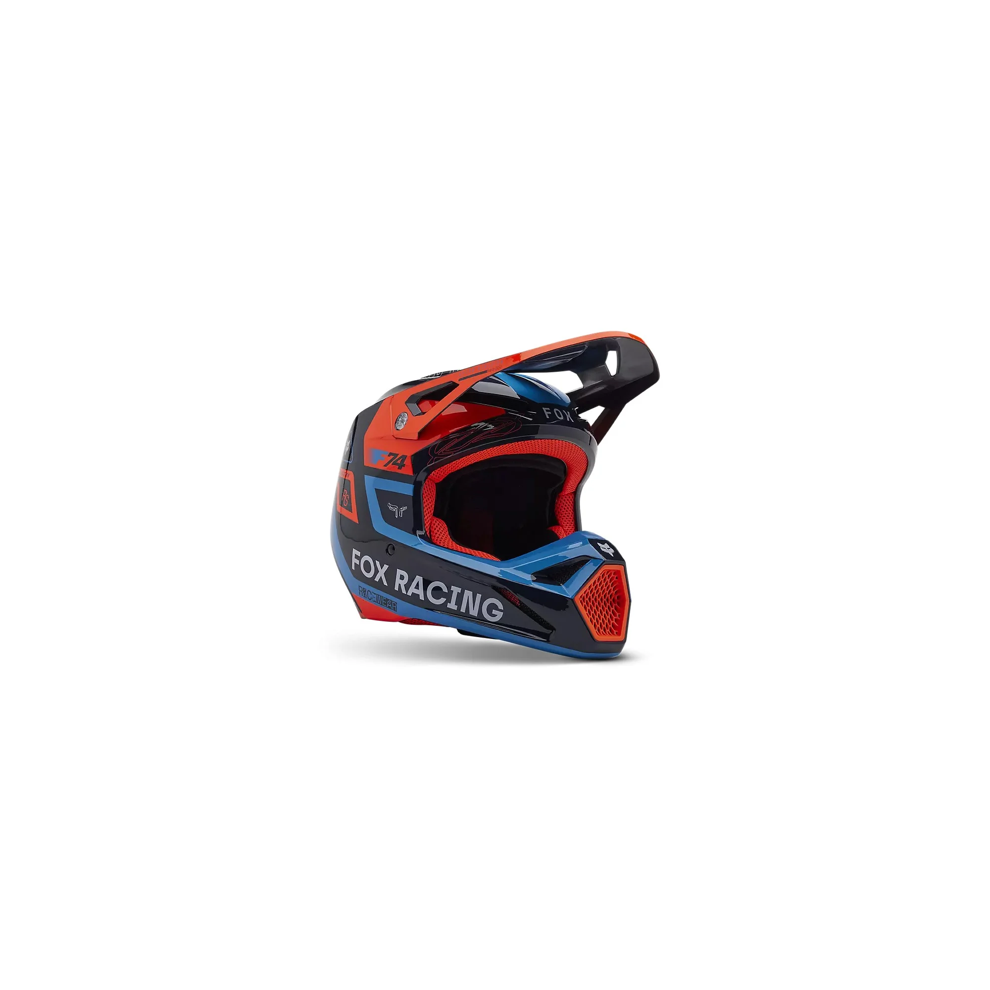 FOX V1 Race Spec Helm Mitternachtsblau