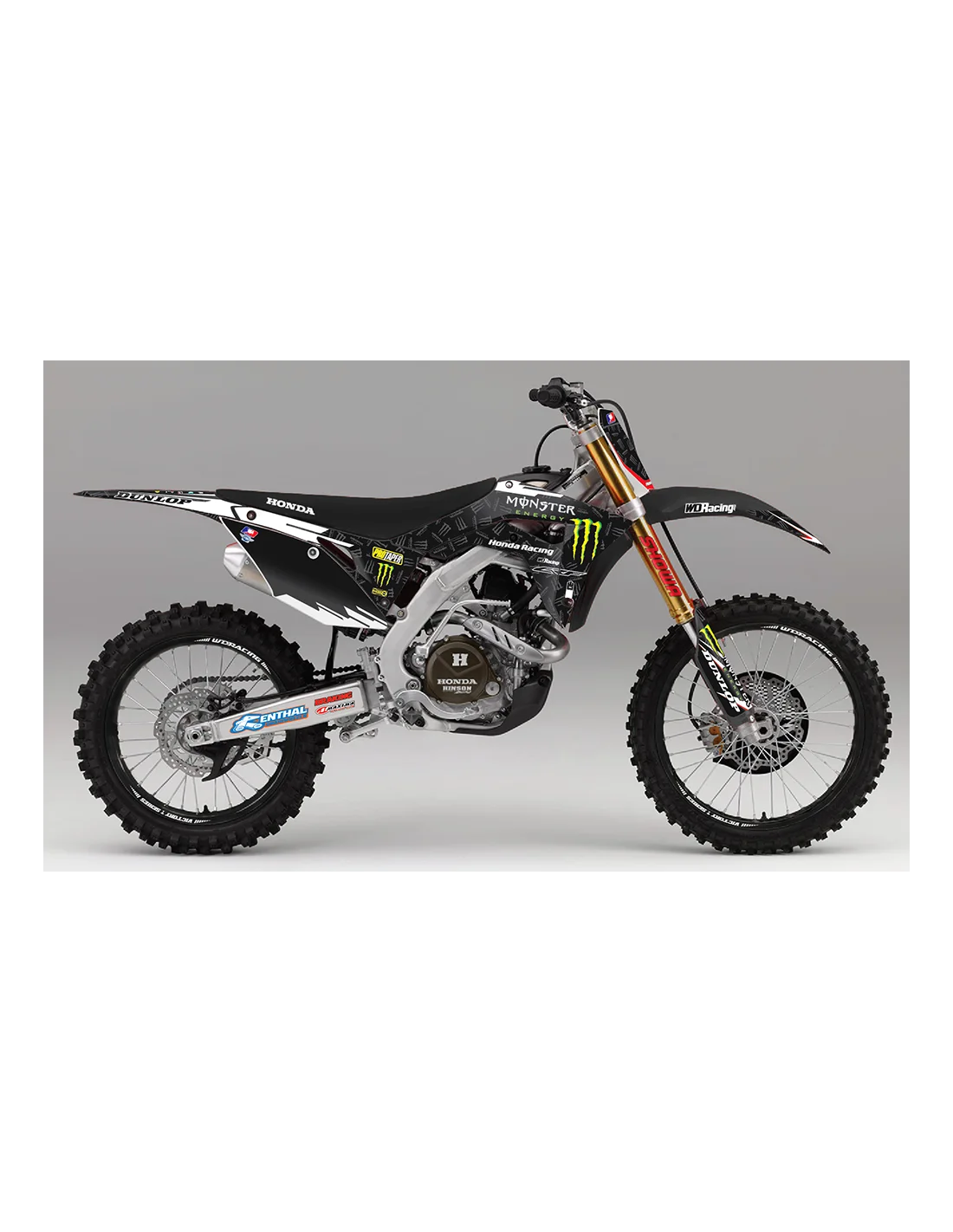 Dekorset  Honda CR-CRF MONSTER schwarz