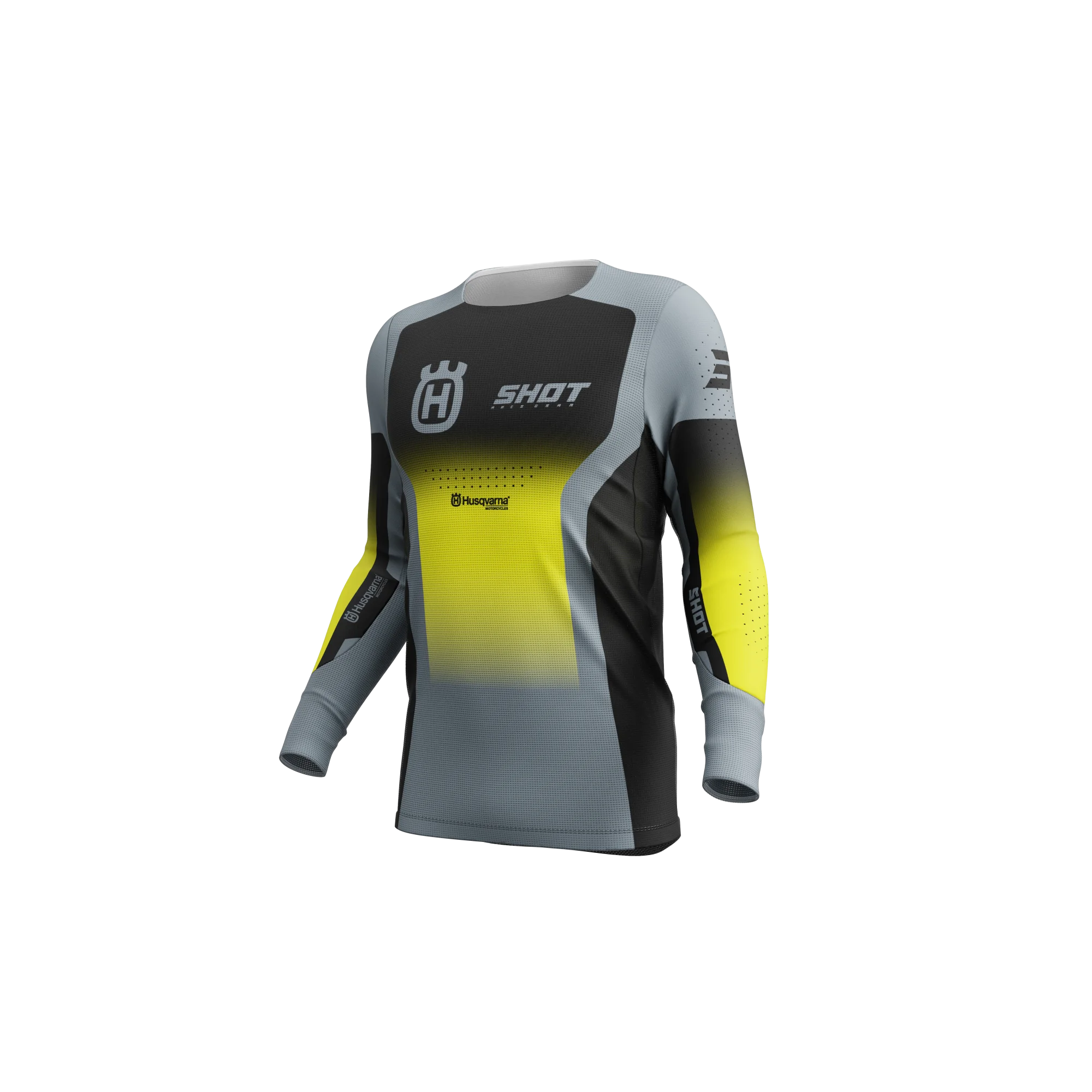 Jersey Shot Aerolite Husqvarna 2025 schwarz grau