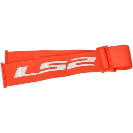 LS2 Motocrossbrille Band Aura orange/weiß