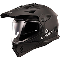 LS2 MX702 Pioneer 2 Solid Helm schwarz matt