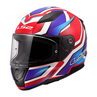 LS2 FF353 Rapid 2 Flitz Helm blau rot