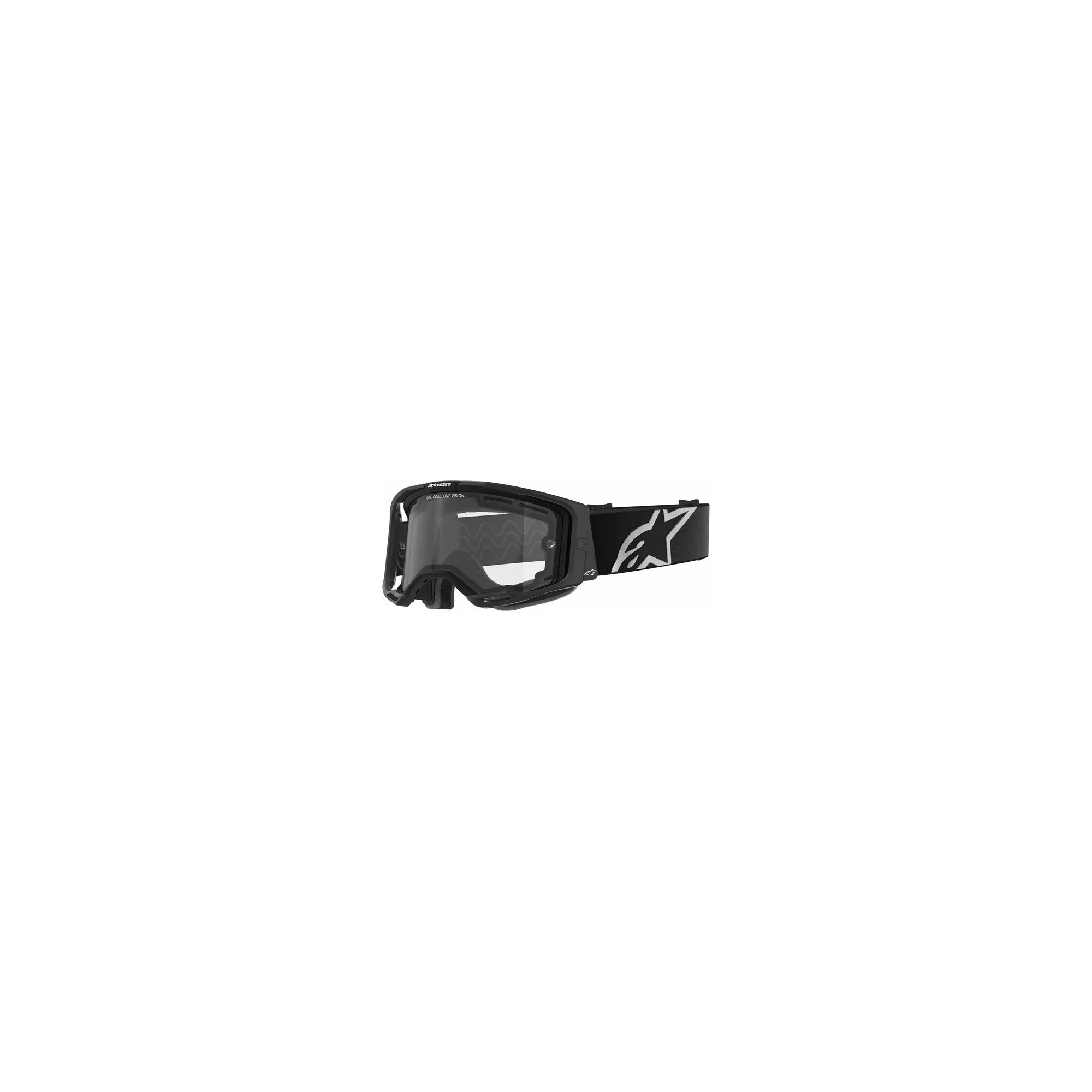 Mx Crossbrille Alpinestars Vision 8 Corp Schwarze|Klaren dopplen linse