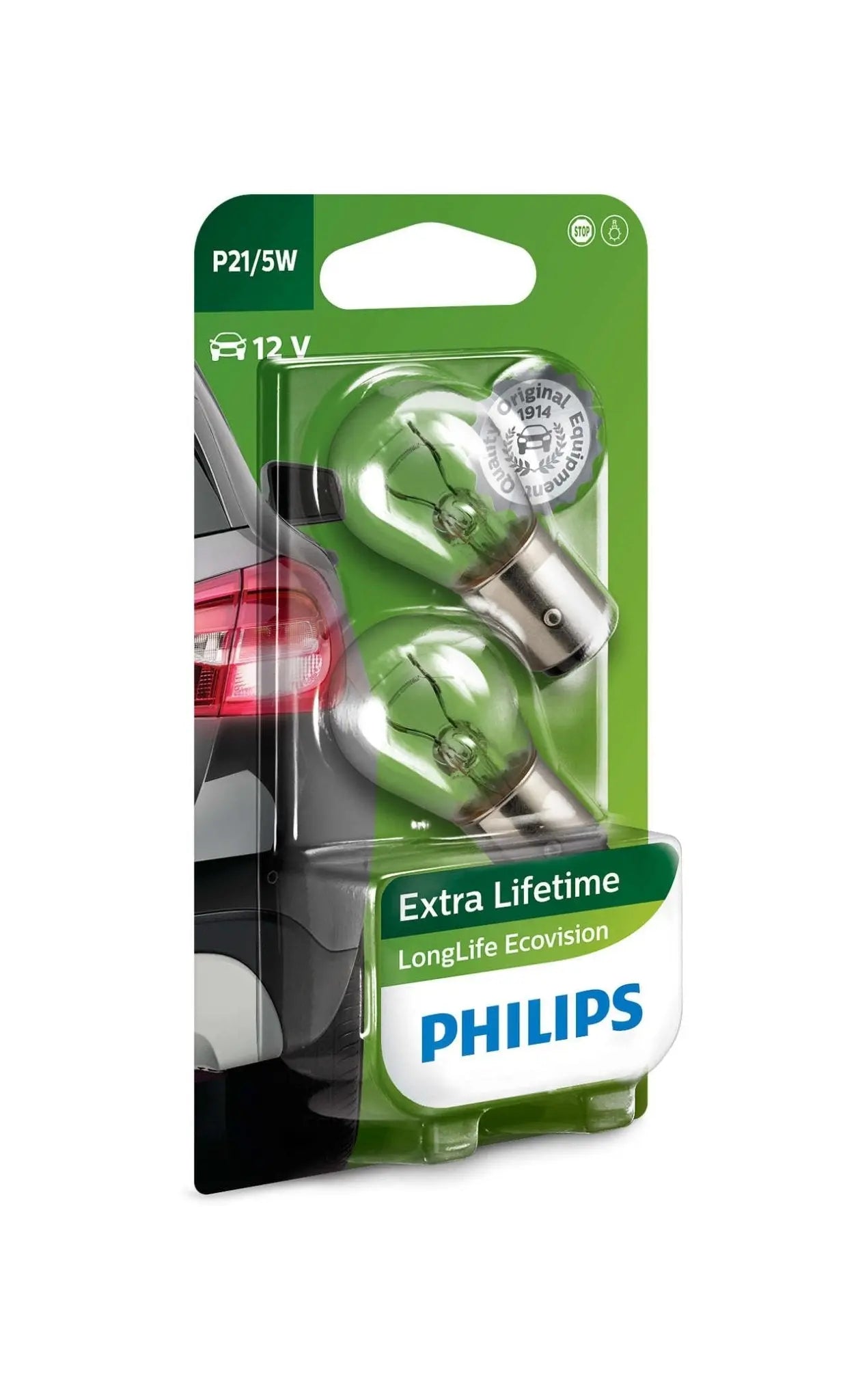 P21/5W 12V 21/5W BAY15d  LongLife Ecovision Doppelpack Philips